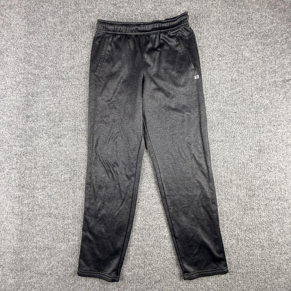 Layer 8 Pants Mens Medium Gray Fleece Sweatpants Drawstring Pockets Athletic